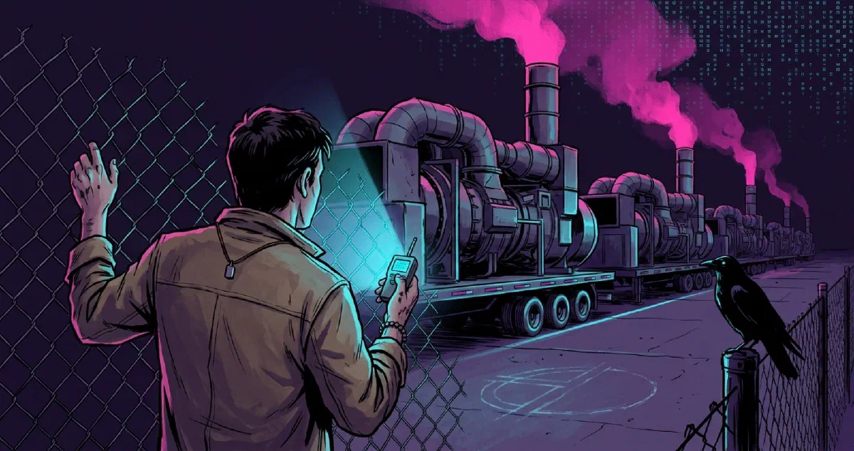 Cover illustration for A Power Plant With Servers Attached