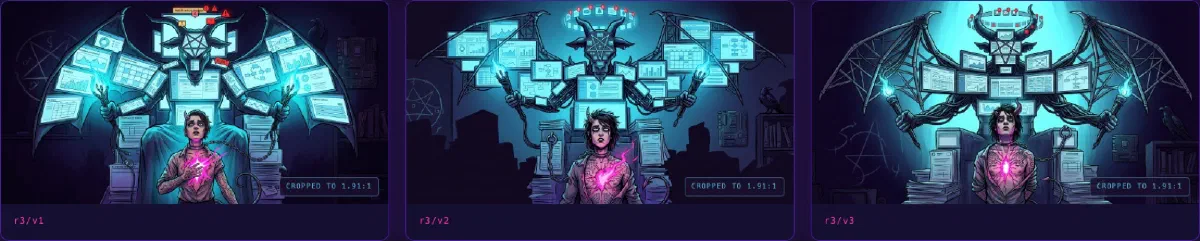 review-quiet-thief-round-3 — the Devil card composition locked in