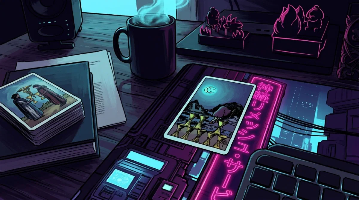 Cover illustration for Reading the Cups