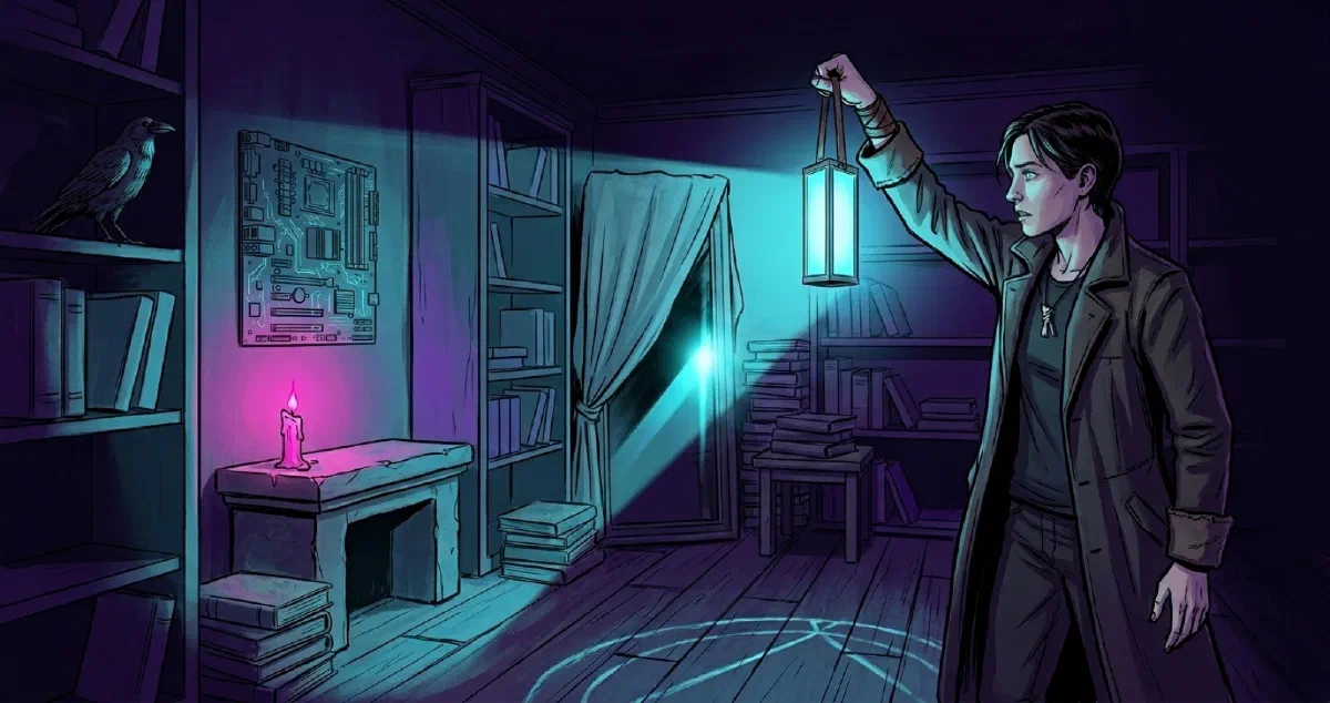 Cover illustration for Technology Is Light That Reveals What Was Already There