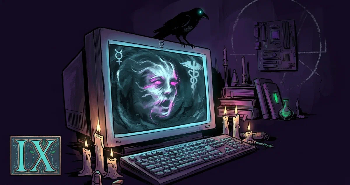Cover illustration for The Machine Is Haunted