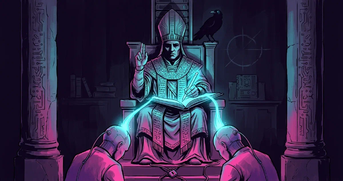 Cover illustration for Who Holds the Pen