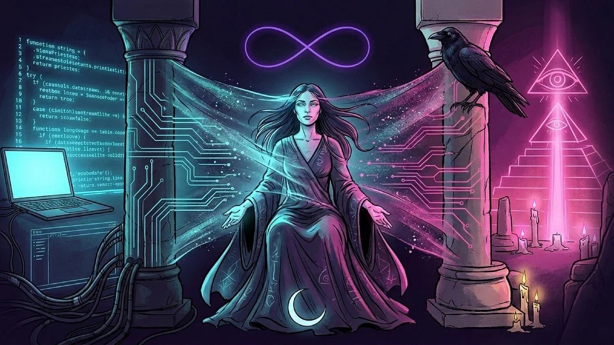 Cover illustration for Your Architecture Is a Spell You're Casting on Yourself